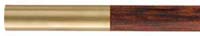 Ramrod for Davide Pedersoli D.G.W. American Jaeger Rifle,
9mm stained hickory, 27-1/2" long. 
Brass tips are threaded 10-32 at rear, 10-32 at front.
Made in the U.S.A. 

